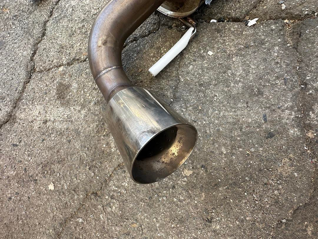 Catback Exhaust System W/3.5"OD Muffler Burnt Tip 04-11 Mazda RX-8 OB CBE-MRX8-BT
