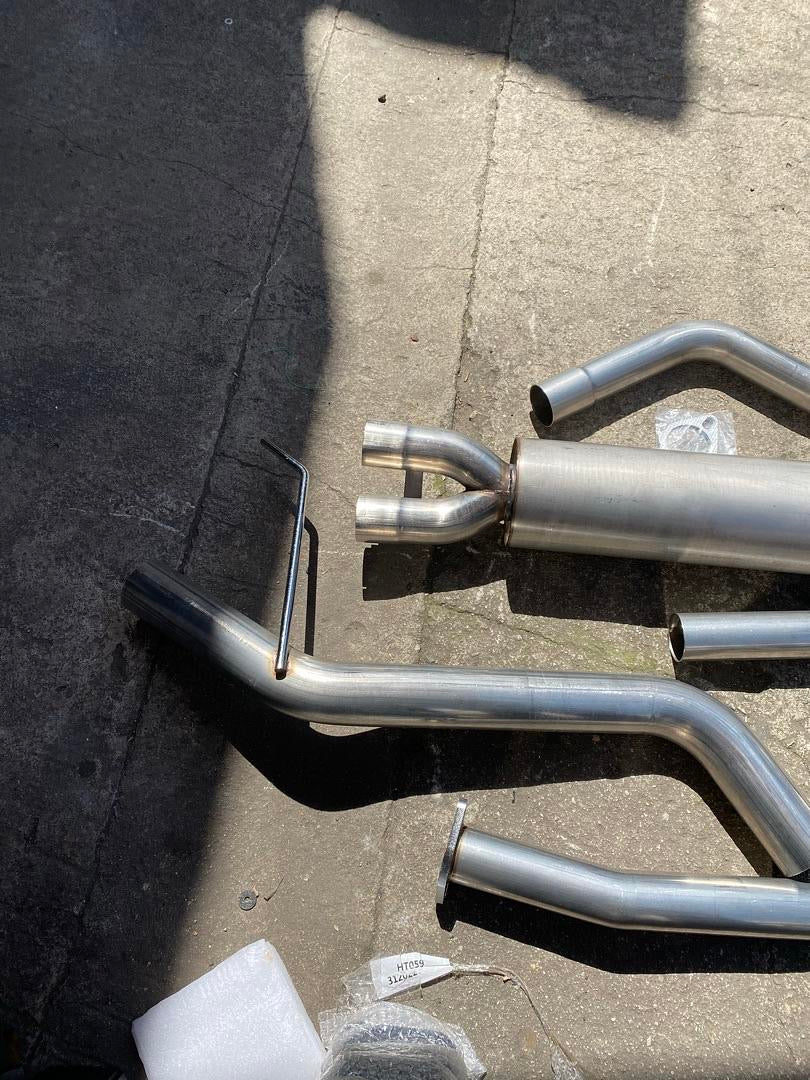 3” stainless steel louvered core muffler catback exhaust 05-19 Nissan Frontier CBE-NF05-40L