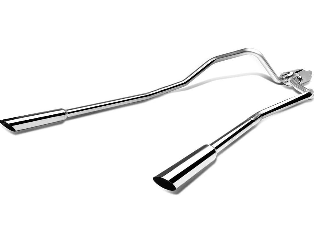 04-08 FORD F-150 SUPER CAB & SUPER CREW CAB MODELS WITH 4.6L / 5.4L V8 DUAL 3.5-INCH SLANT TIP CATBACK EXHAUST