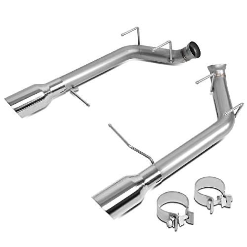 11-14 FORD MUSTANG 5.0L 5.4L 4 INCHES OD EXHAUST TIP STAINLESS STEEL AXLE CAT BACK SYSTEM KIT