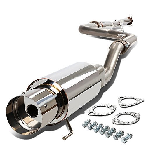 92-00 HONDA CIVIC COUPE / SEDAN STAINLESS STEEL CAT BACK EXHAUST SYSTEM .