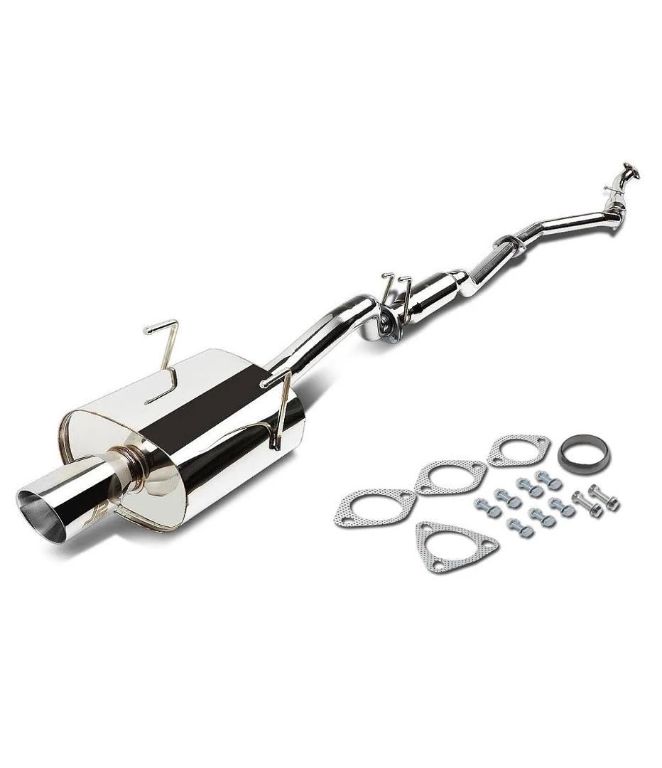 01-05 HONDA CIVIC LX/DX/HX 1.7L CATBACK EXHAUST W/MUFFLER TIP - STAINLESS STEEL