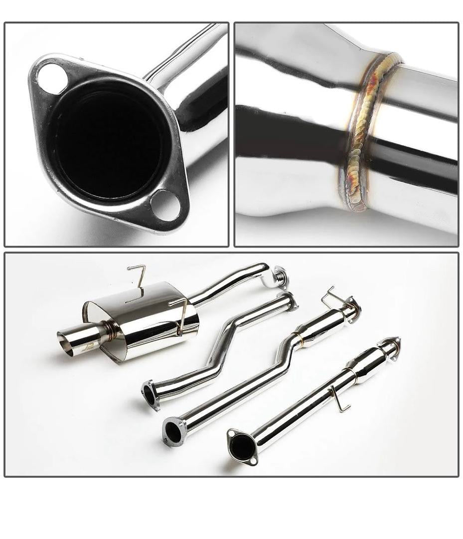 01-05 HONDA CIVIC LX/DX/HX 1.7L CATBACK EXHAUST W/MUFFLER TIP - STAINLESS STEEL