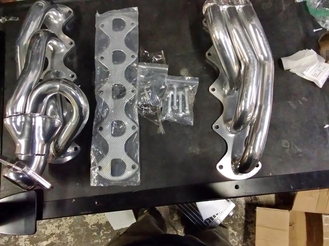 shorty headers 05-10 ford f-250 f-350 super duty f-series 6.8L v10 engine HDS-F25005-68L-SHORTY