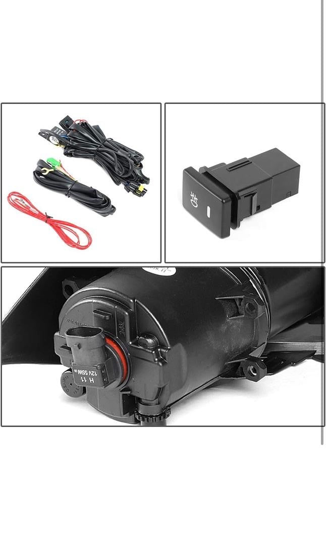 FOG LIGHT WITH BEZEL & SWITCH DRIVER & PASSENGER SIDE ENHANCE VISIBILITY [COMPATIBLE WITH 16-18 IM]