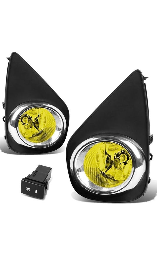 15-16 Yaris 2/4 Dr Hatchback Fog Light With Switch Driver & Passenger Side Enhance visibility FL-ZTL-171-AM