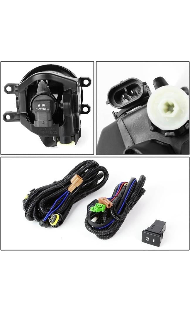 FOG LIGHT WITH SWITCH DRIVER & PASSENGER SIDE ENHANCE VISIBILITY [COMPATIBLE WITH 15-16 YARIS 2/4 DR HATCHBACK]