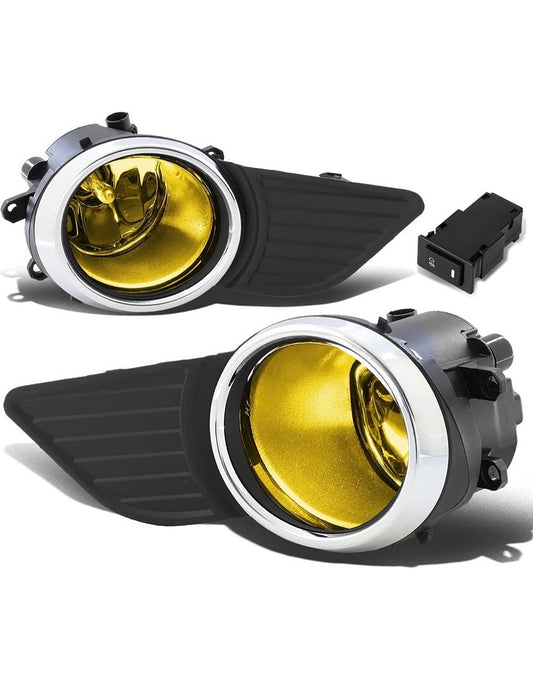 11-17 Toyota Sienna Front Bumper Amber Fog Light With Switch Side Enhance Visibility FL-ZTL-221-Am