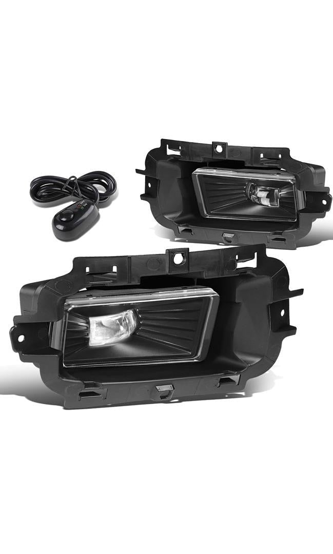 FOG LIGHT WITH SWITCH DRIVER & PASSENGER SIDE ENHANCE VISIBILITY [COMPATIBLE WITH 14-15 CHEVY SILVERADO 1500]