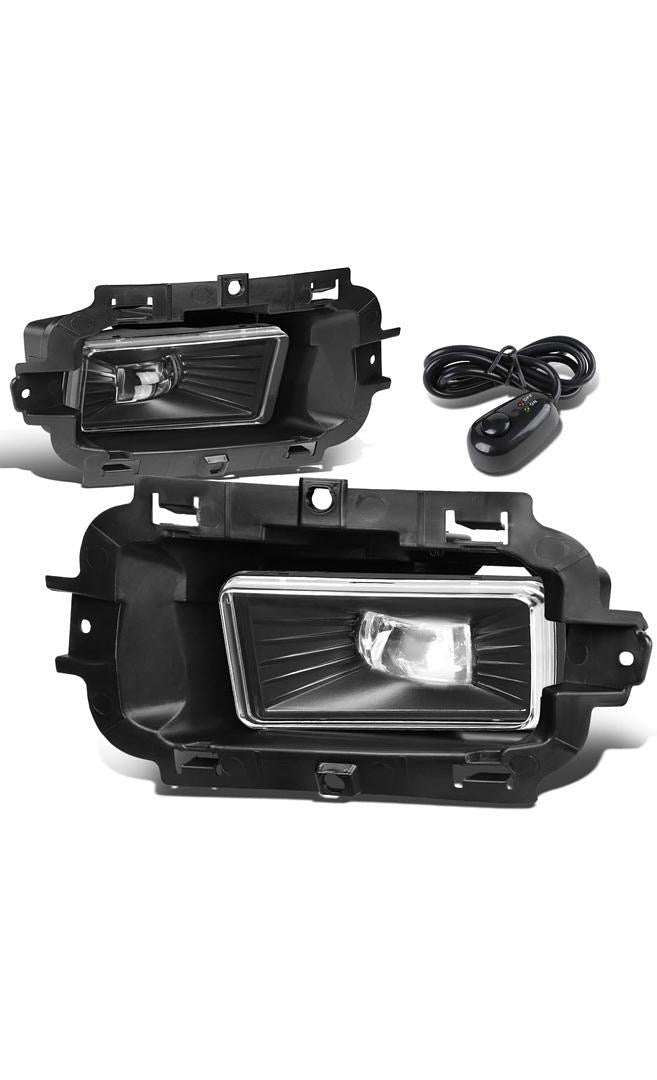 FOG LIGHT WITH SWITCH DRIVER & PASSENGER SIDE ENHANCE VISIBILITY [COMPATIBLE WITH 14-15 CHEVY SILVERADO 1500]