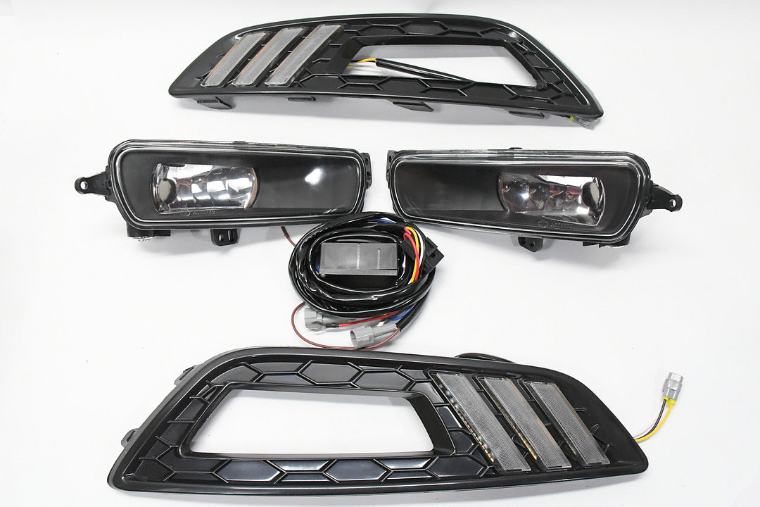 LED bezel switch black amber fog light luz antiniebla ámbar con bisel y interruptor 15-17 ford focus FL-FF16-BK-Y