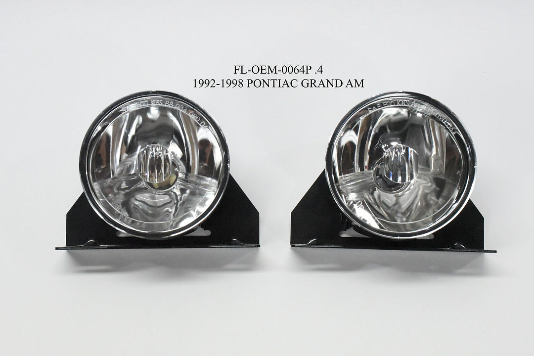 Chrome fog light luz antiniebla cromado 92-98 pontiac grand am FL-OEM-0064P