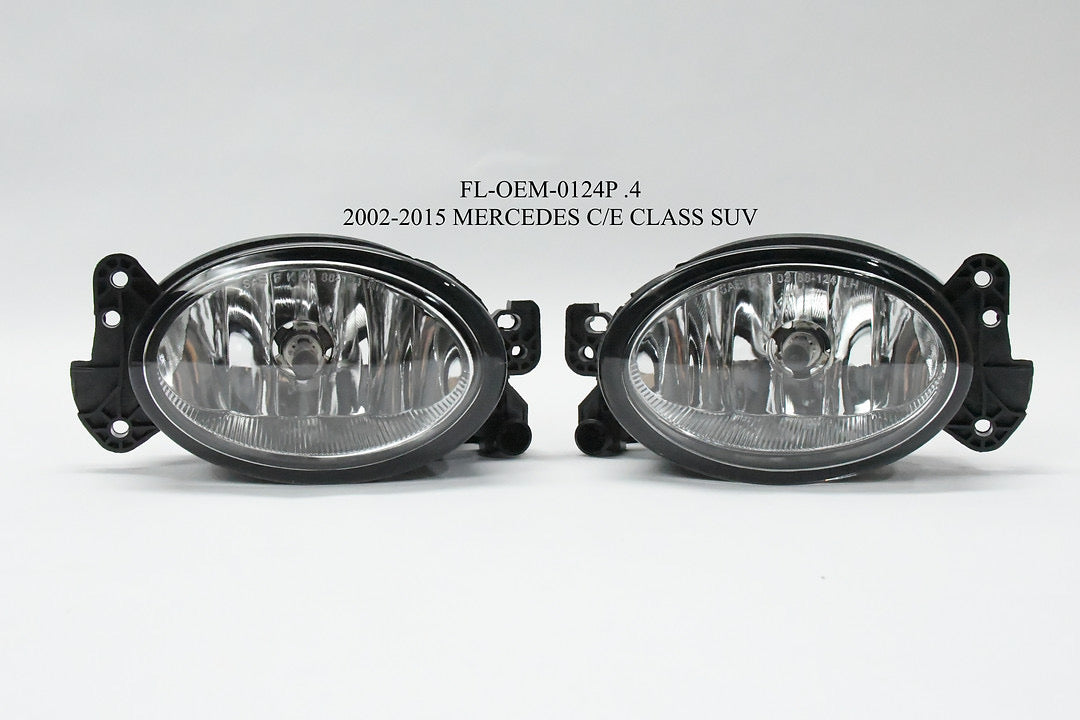 02-15 C/E CLASS MERCEDES SUV CHROME FOG LIGHT LUZ ANTINIEBLA CROMADO