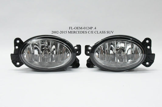 02-15 C/E CLASS MERCEDES SUV CHROME FOG LIGHT LUZ ANTINIEBLA CROMADO