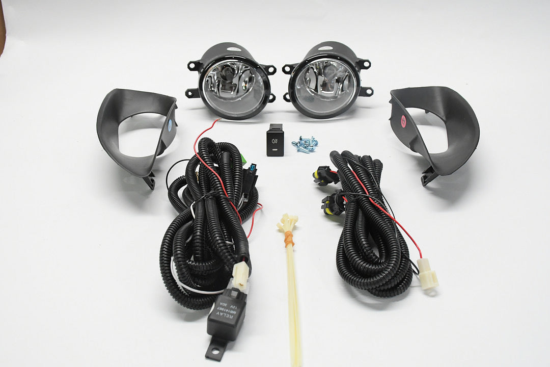CHROME FOG LIGHT WITH SWITCH DRIVER & PASSENGER SIDE ENHANCED VISIBILITY 06-11 YARIS 4-DOOR SEDAN LUZ ANTINIEBLA CON INTERRUPTOR