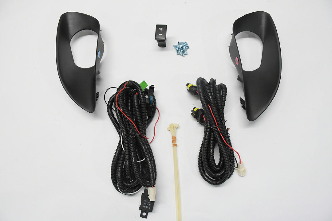 Chrome Fog Light With Switch Driver & Passenger Side Enhanced visibility 06-11 Yaris 4-Door Sedan luz antiniebla con interruptor FL-TYAR064D-CH