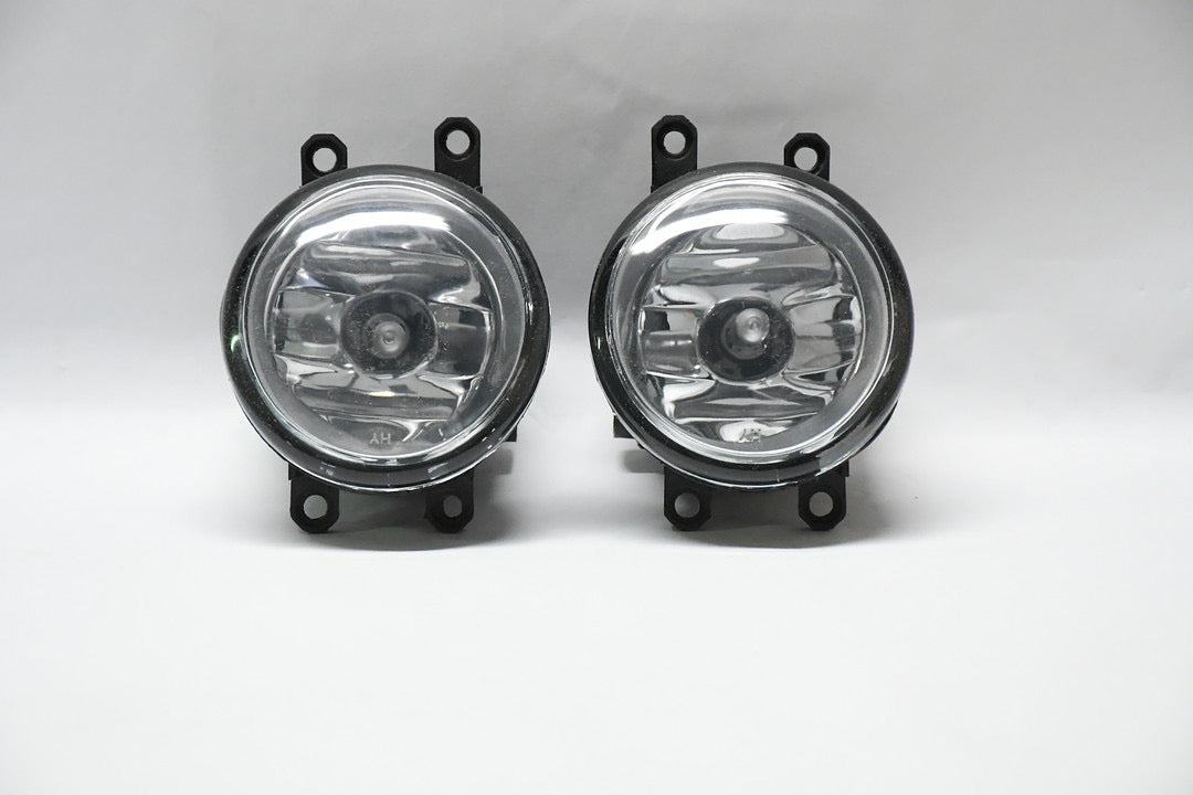 12-14 TOYOTA YARIS HATCHBACK CHROME FOG LIGHTS WITH SWITCH SIDE ENHANCED VISIBILITY LUZ ANTINIEBLA CON INTERRUPTOR CROMADO