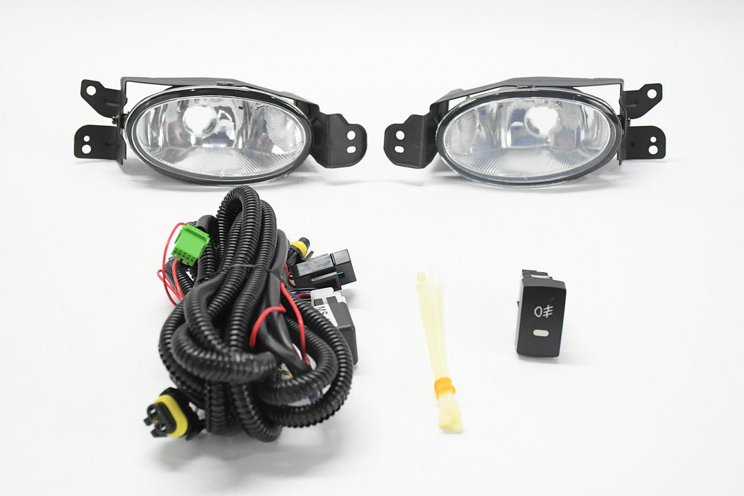 FRONT BUMPER CHROME FOG LIGHTS ENHANCED VISIBILITY 2012 HONDA CIVIC 4-DOOR PARACHOQUE DELANTERO LUZ ANTINIEBLA CROMADO