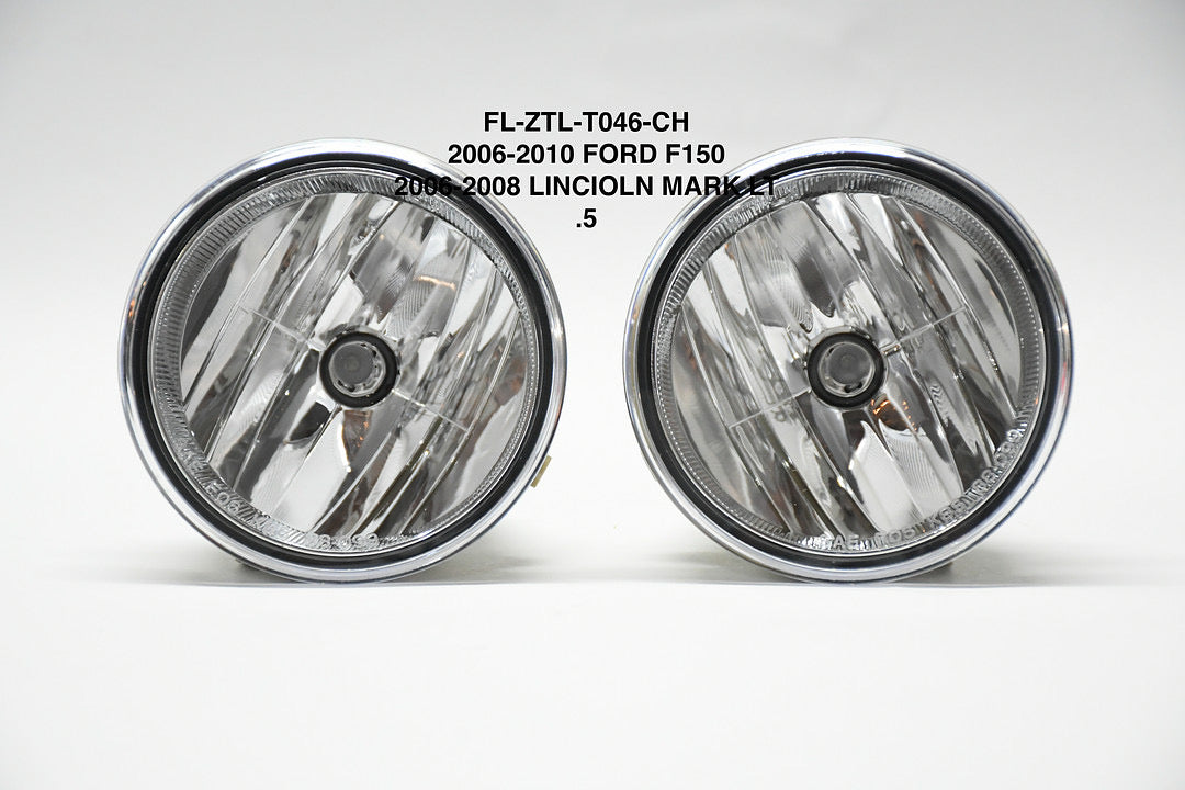 06-10 FORD F150 06-08 LINCOLN MARK LT CHROME FOG LIGHTS LUZ ANTINIEBLA CROMADO