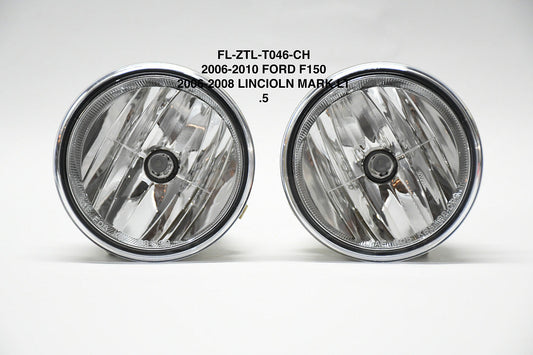 06-10 FORD F150 06-08 LINCOLN MARK LT CHROME FOG LIGHTS LUZ ANTINIEBLA CROMADO
