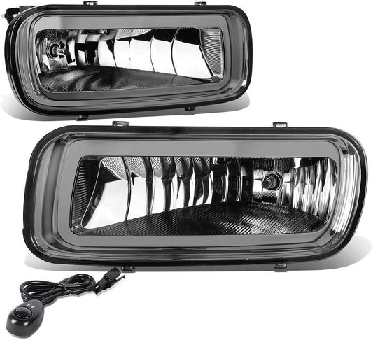 04-06 FORD F150 06 LINCOLN MARK LT SMOKED LENS FOG LIGHTS W/SWITCH + BULBS LUZ ANTINIEBLA AHUMADO CON INTERRUPTOR
