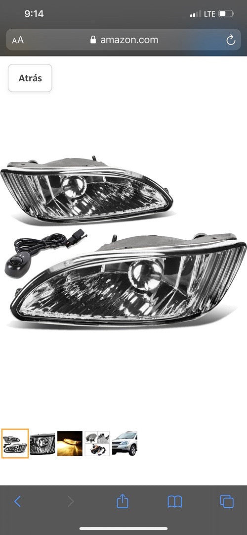 04-06 RX330 07-09 RX350 CHROME FOG LIGHT LUZ ANTINIEBLA CROMADO