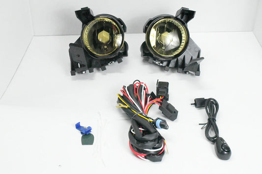 PAIR OF BUMPER AMBER FOG LIGHTS + WIRING KIT + SWITCH COMPATIBLE WITH SUBARU IMPREZA PARACHOQUE DELANTERO LUZ ANTINIEBLA ÁMBAR CON ASAMBLEA Y INTERRUPTOR