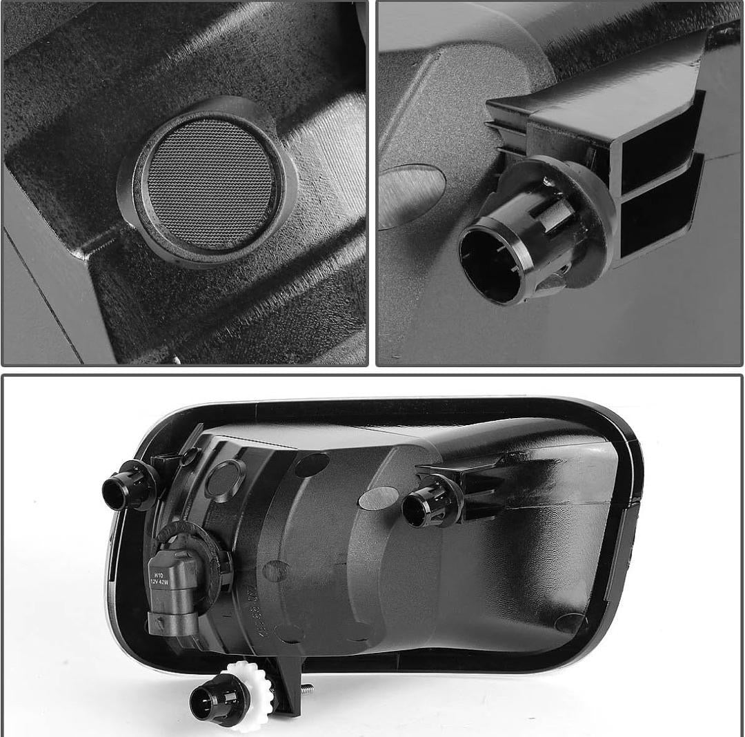 9-12 DODGE RAM 1500 2500 3500 PAIR FRONT BUMPER SMOKED LENS FOG LIGHTS, PARACHPQUE DELANTERO LUZ ANTINIEBLA AHUMADO