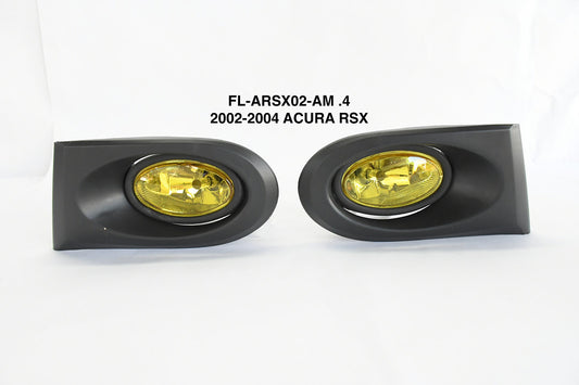 Amber lens fog lights luz antiniebla ámbar 02-04 acura rsx FL-ARSX02-AM