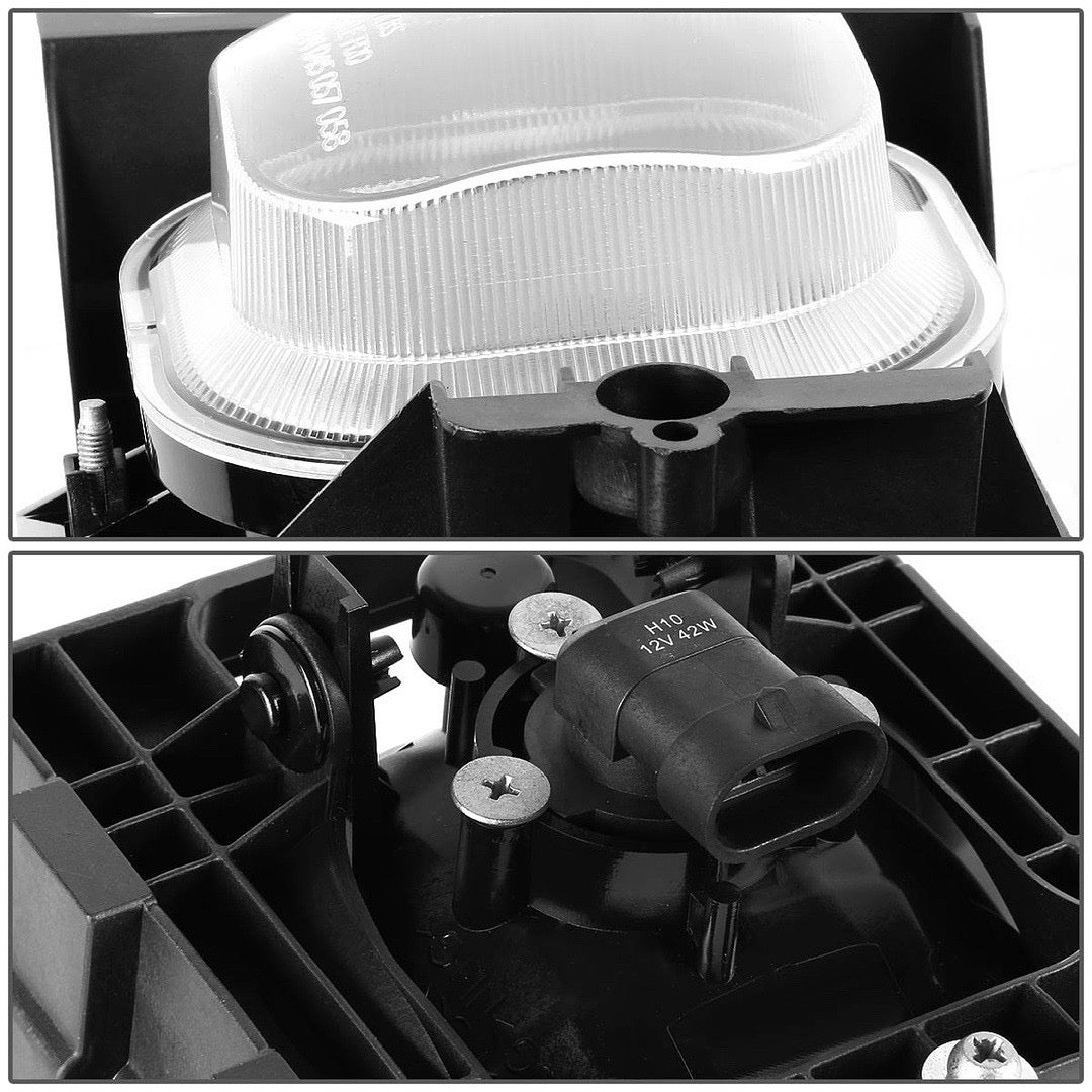 04-05 FORD RANGER FRONT BUMPER CHROME FOG LIGHTS ENHANCED VISIBILITY DOES NOT FIT STX MODEL PARACHOQUE DELANTERO LUZ ANTINIEBLA CROMADO