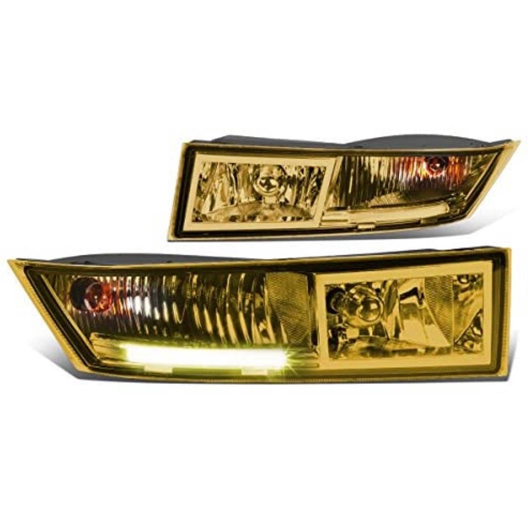 07-14 CADILLAC ESCALADE & ESV 07-13 CADILLAC ESCALATE EXT ASSEMBLY AMBER FOG LIGHTS, LUZ ANTINIEBLA ÁMBAR FL-ZTL-258-AM