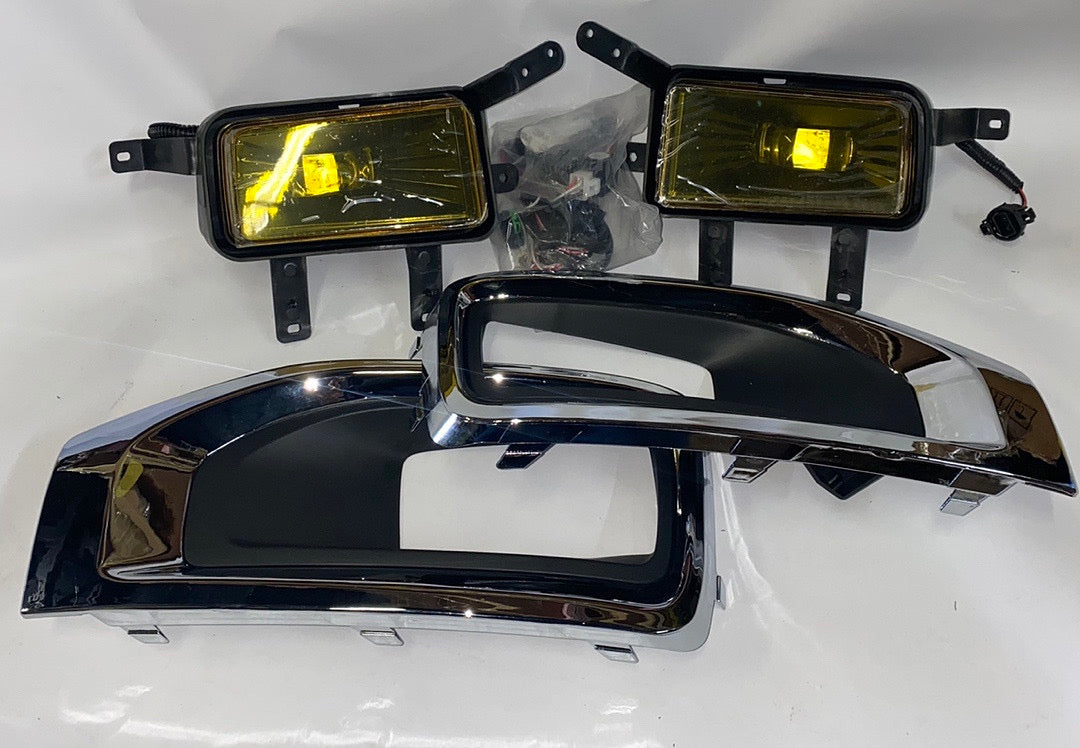 15-18 GMC YUKON /YUKON XL 07-08 ESCALADE 07-13 AVALANCHE 07-15 SILVERADO AMBER FOG LIGHTS LUZ ANTINIEBLA AMBER FL-ZTL-263-AM