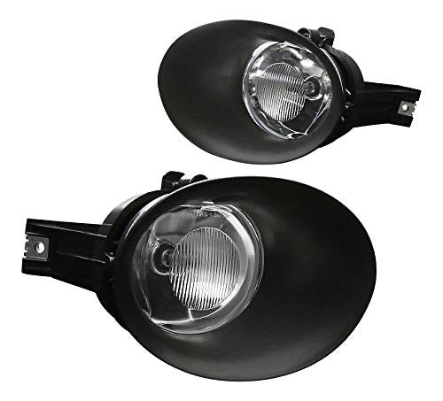 FRONT BUMPER FOG LIGHT DRIVER & PASSENGER SIDE ENHANCE VISIBILITY [COMPATIBLE WITH 02-09 DODGE RAM 1500 2500/3500 PARACHOQUE DELANTERO LUZ ANTINIEBLA CROMADO