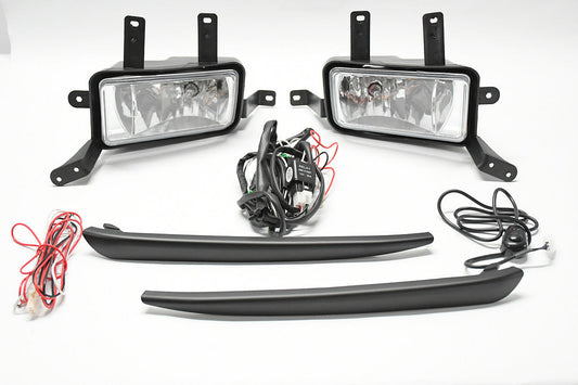 15-20 CHEVY TAHOE/SUBURBAN 16-19 CHEVY SUBURBAN 3500 HD CHROME FOG LIGHTS ENHANCED VISIBILITY LUZ ANTINIEBLA CROMADO
