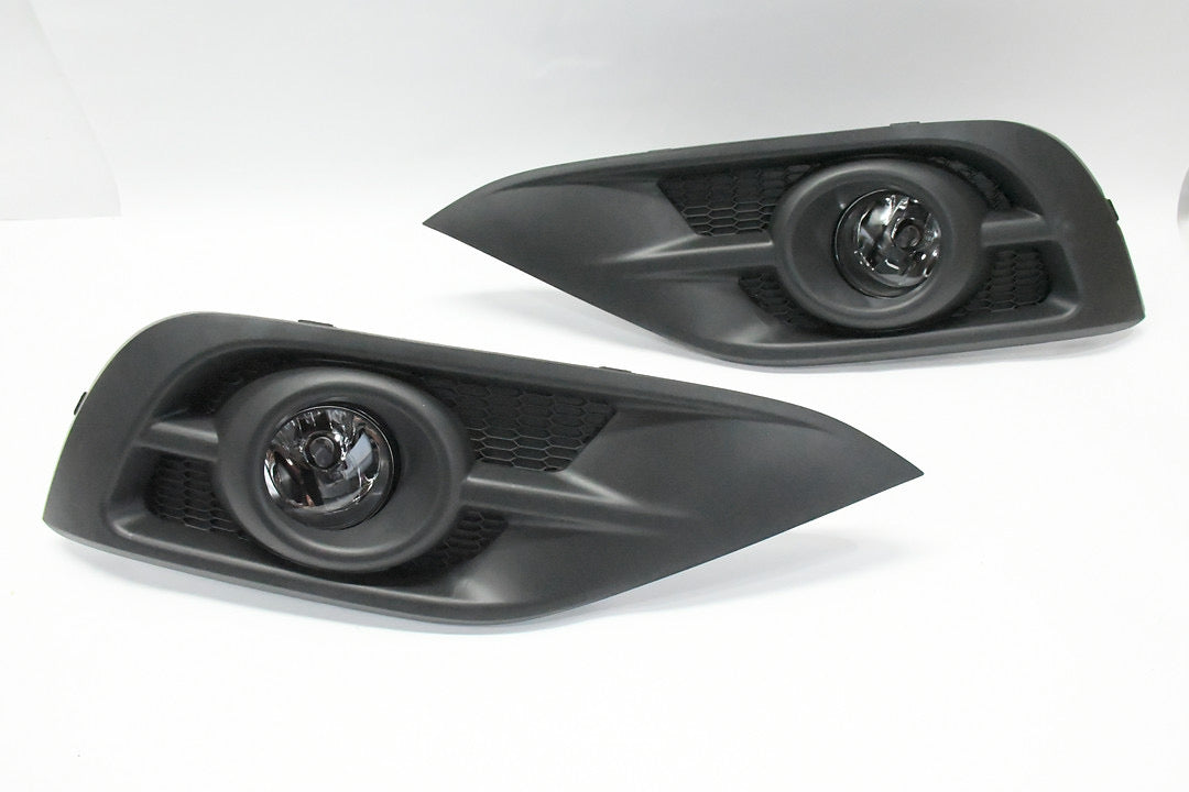 FRONT BUMPER CHROME FOG LIGHTS ENHANCE VISIBILITY FOR 12-14 HONDA CR-V, PARACHOQUE DELANTERO CROMADO LUZ ANTINIEBLA