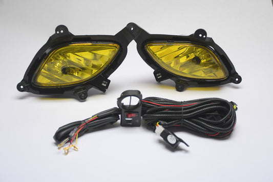 Amber Fog Lights With Switch for 10-12 Hyundai Genesis Coupe luz antiniebla ámbar con interruptor FL-ZTL-130-AM