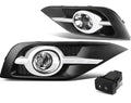 FRONT BUMPER CHROME FOG LIGHTS ENHANCE VISIBILITY FOR 12-14 HONDA CR-V, PARACHOQUE DELANTERO CROMADO LUZ ANTINIEBLA