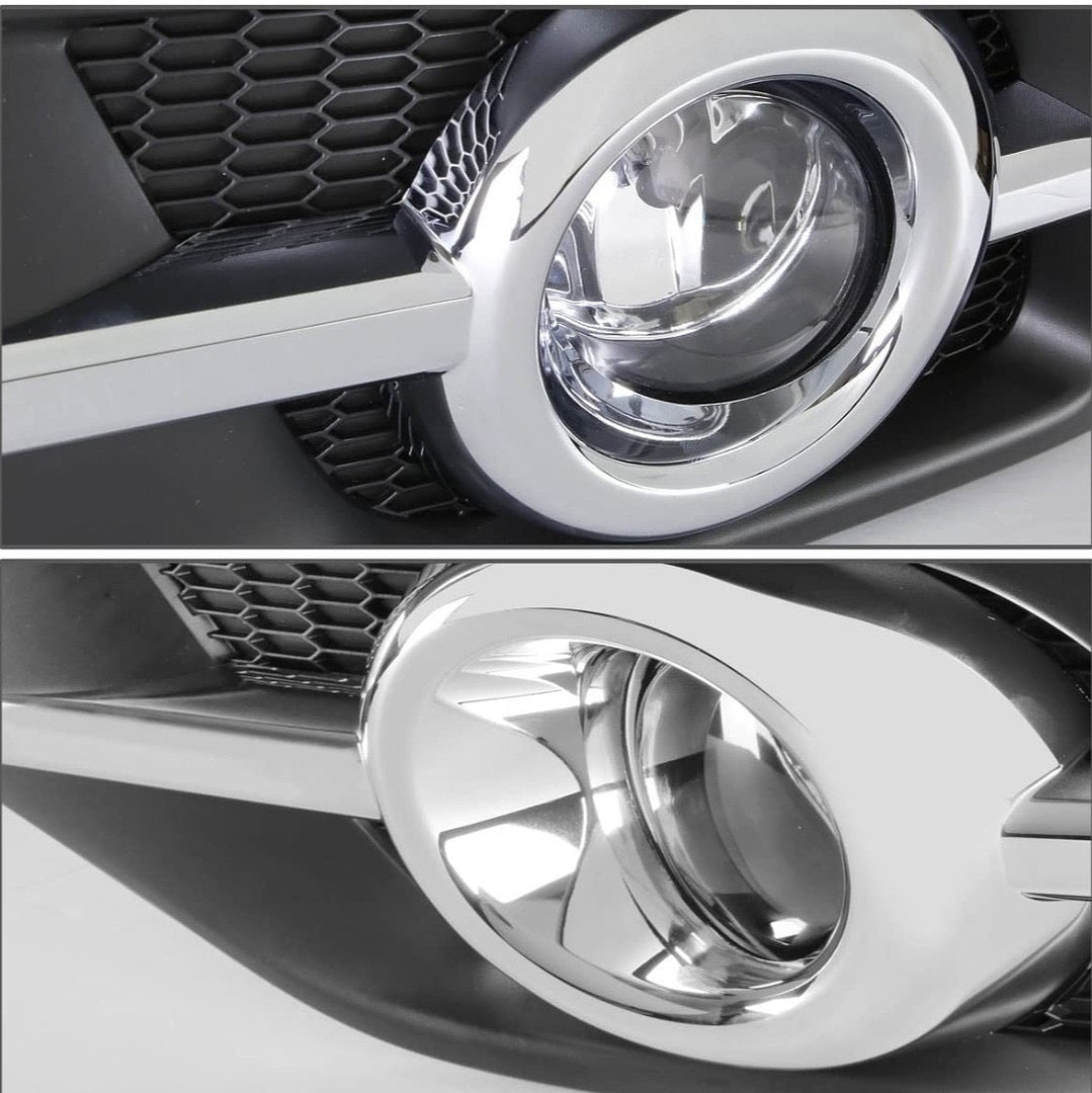 FRONT BUMPER CHROME FOG LIGHTS ENHANCE VISIBILITY FOR 12-14 HONDA CR-V, PARACHOQUE DELANTERO CROMADO LUZ ANTINIEBLA