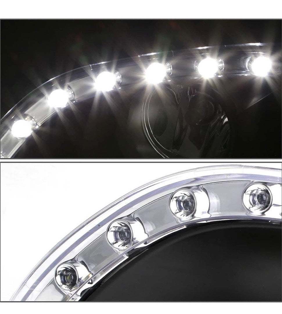 LED DRL CHROME FOG LIGHTS WITH SWITCH ENHANCE VISIBILITY FOR 10-11 TOYOTA CAMRY, LUZ ANTINIEBLA CROMADO CON INTERRUPTOR
