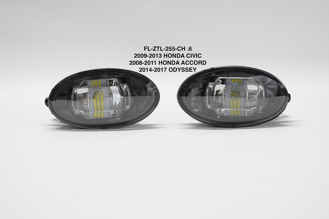 FRONT BUMPER AMBER FOG LIGHTS ENHANCE VISIBILITY FOR 09-13 CIVIC / 08-11 ACCORD / 14-17 ODYSSEY PARACHOQUE DELANTERO LUZ ANTINIEBLA ÁMBAR