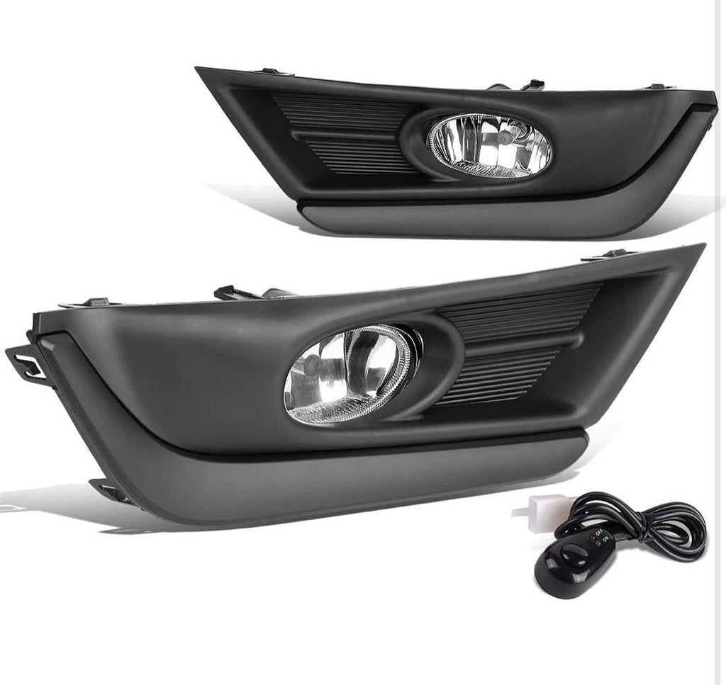 OPEN BOX CHROME FOG LIGHTS WITH BEZEL & SWITCH FOR 17-18 HONDA CR-V CAJA ABIERTA LUZ ANTINIEBLA CROMADO CON INTERRUPTOR