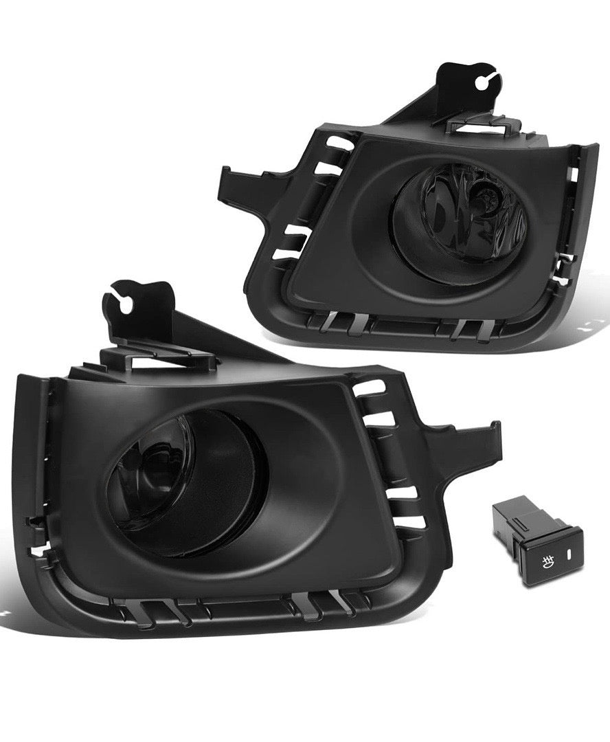 SMOKED FOG LIGHTS WITH BEZEL & SWITCH ENHANCE VISIBILITY FOR 12-14 PRIUS C