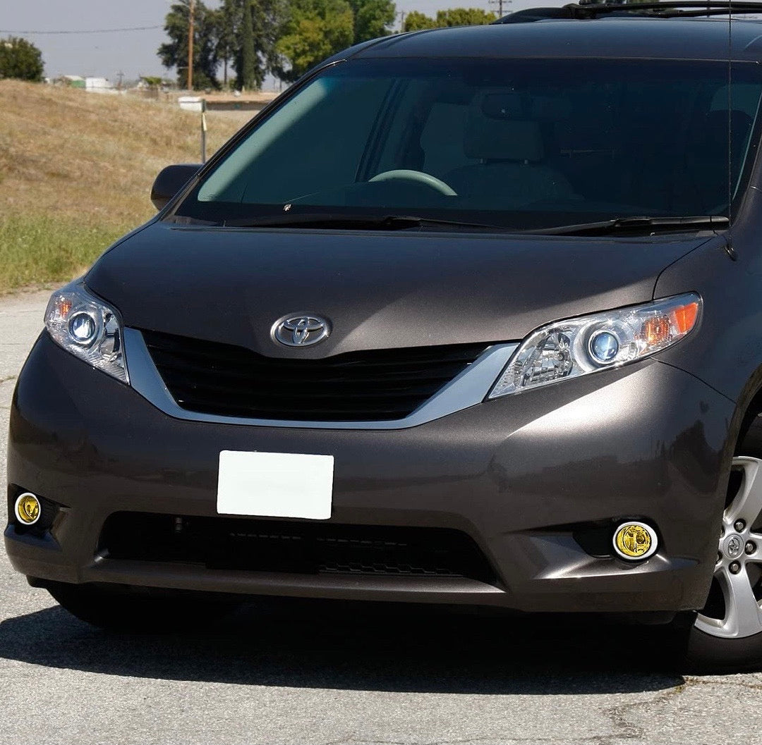 Front Bumper Smoked Fog Lights With Switch Enhance visibility 11-17 Toyota Sienna FL-ZTL-221-SM