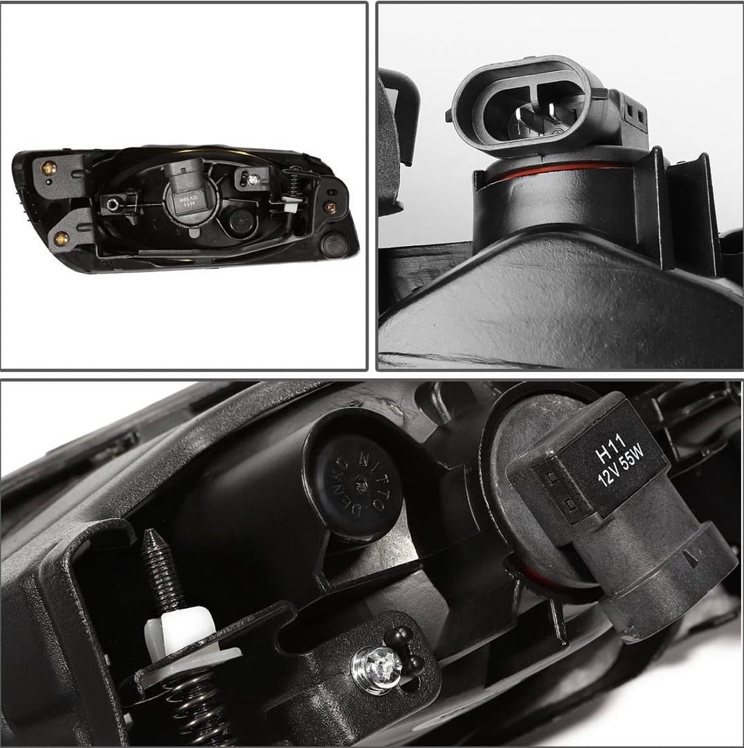 Assembly Chrome Fog Lights Enhance visibility for 2012 Honda Civic 4-Door Sedan FL-ztl-237-ch