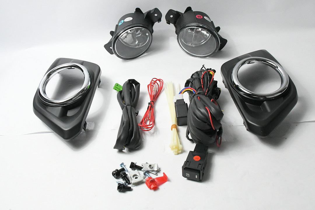 CHROME FOG LIGHT WITH SWITCH FOR 14-16 NISSAN ROGUE LUZ ANTINIEBLA CON INTERRUPTOR CROMADO
