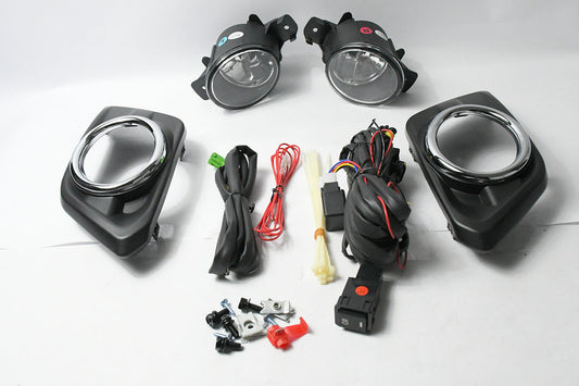 CHROME FOG LIGHT WITH SWITCH FOR 14-16 NISSAN ROGUE LUZ ANTINIEBLA CON INTERRUPTOR CROMADO