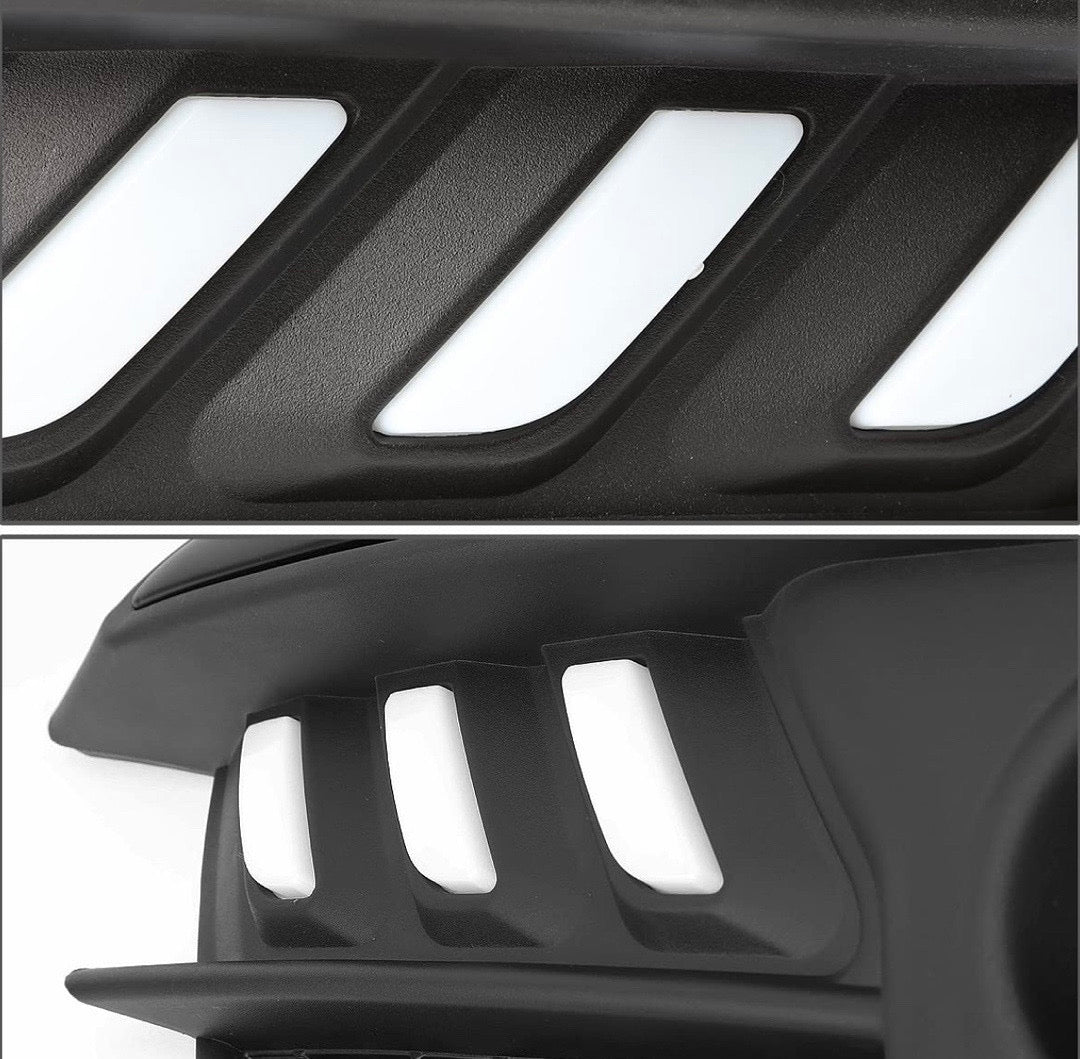 Front Bumper Black Fog Lights Enhance visibility for  Honda Civic 16-17 2-Dr, 4-Dr LX, EX FL-ZTL-240-BL