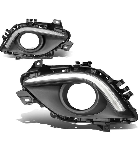 FRONT BUMPER FOG LIGHT 14-16 MAZDA 6] PARACHOQUE DELANTERO LUZ ANTINIEBLA CROMADO