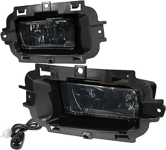 ASSEMBLY SMOKED FOG LIGHTS ENHANCE VISIBILITY FOR 14-15 CHEVY SILVERADO 1500 LUZ ANTINIEBLA AHUMADA