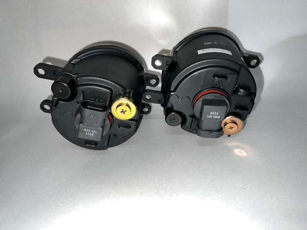 WINJET 06-08 TOYOTA YARIS 3DR CHROME CLEAR FOG LIGHTS WITH BEZEL AND SWITCH